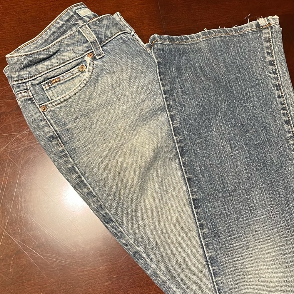 REDUCED! Joe’s Gigi Flare Jeans Medium Wash Distressed Size 27